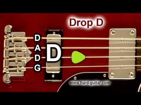 Drop D Bass Guitar Tuner (D A D G) Tuning for 4 Strings