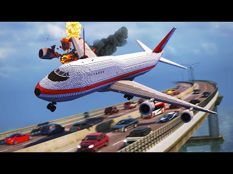 Realistic Boeing Plane Crash Landing 😱 Teardown Movie