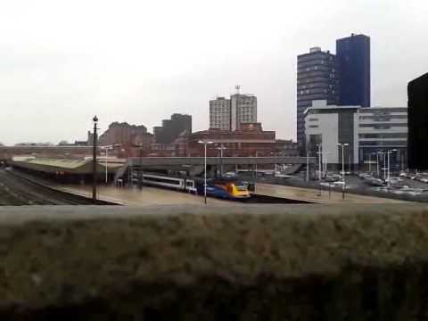 Trains at Leicester Station on 21//1/15