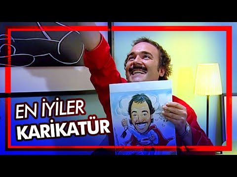 Burhan kendi karikatürünü çizdiriyor - Best Of Avrupa Yakası
