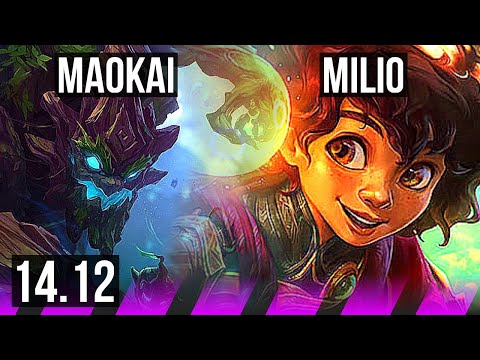 MAOKAI & Ashe vs MILIO & Zeri (SUP) | Rank 8 Maokai, 1/3/14 | NA Challenger | 14.12