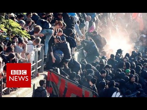 G20 summit: Protesters and police clash in Hamburg - BBC News