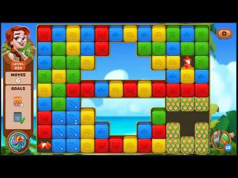 Lost Island Blast Adventure Level 828 - NO BOOSTERS 🏝️ | SKILLGAMING ✔️