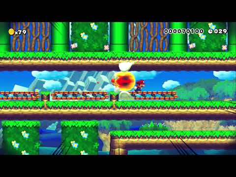 ドキドキそわそわする!?　ちょいむずロング70秒スピードラン! by スピランりょうたくん - SUPER MARIO MAKER - NO COMMENTARY 1bh