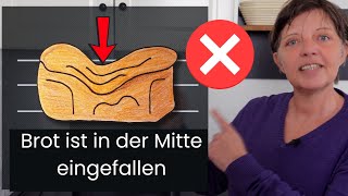 Der häufigste Backfehler im Brotbackautomat: Was tun, wenn das Brot in der Mitte eingefallen ist?
