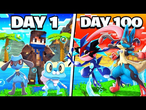 I Spent 100 DAYS With MEGA POKEMON ONLY In PIXELMON!