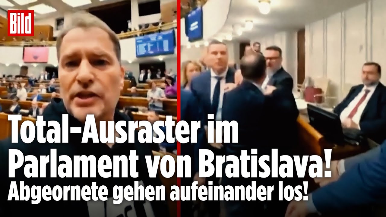 PRÜGELEI IM PARLAMENT: Chaos bei Abstimmung in Bratislava