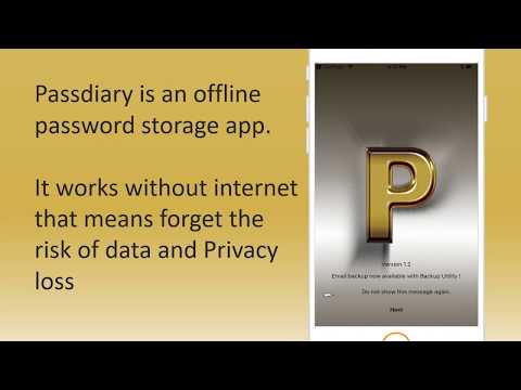 Passdiary Password Manager and video thumbnail