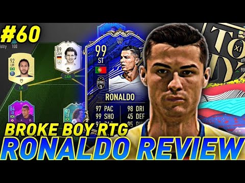 BROKE BOY RTG #60 - USING TOTY 99 RONALDO AT THE END OF WEEKEND LEAGUE REVIEW - FIFA 20