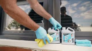 Use AL-NEW Anodized Aluminum Restoration Kit to Clean Your Commercial Window Frames & Door Frames