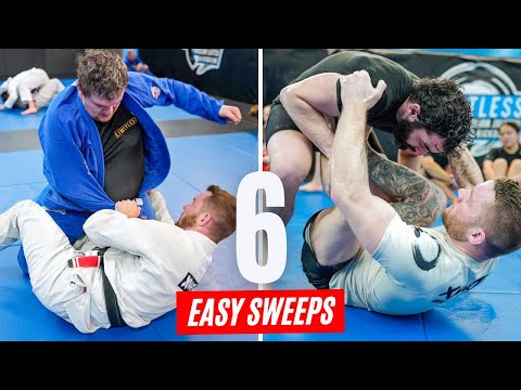 6 EASY Sweeps To Learn & Perform | Gi & Nogi BJJ