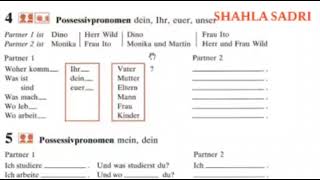 آموزش آلمانی از پایه  درس ۲ قسمت  ۶ کتاب لرنسیل