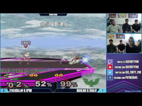 GB Oct 1, 2016 - SSBM Doubles - StackDolla$ & KPAN vs Baeblade & Dublat