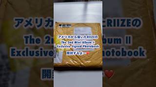 アメリカ🇺🇸から届きました直筆サイン入りRIIZE The 2nd Mini Album Il