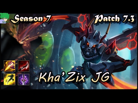 Kha'Zix vs Poppy Jungle Season 7 Patch 7.3 - Gameplay