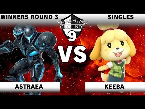 Smashing Grounds 9 - Astraea (Dark Samus) Vs. Keeba (Isabelle) - Winners Round 3 - SSBU