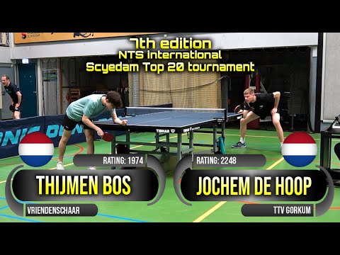 7th edition NTS int. tournament Jochem de Hoop vs Thijmen Bos #sports #卓球