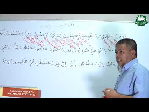 10 Mac 2021 || Tadabbur Surah Al Mujadilah ayat 18-19 || Ustaz Abd Muein Abd Rahman