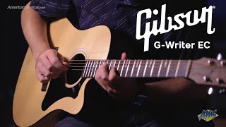 Video thumbnail for Gibson G-Writer EC Acoustic Guitar - AmericanMusical.com by American Musical Supply