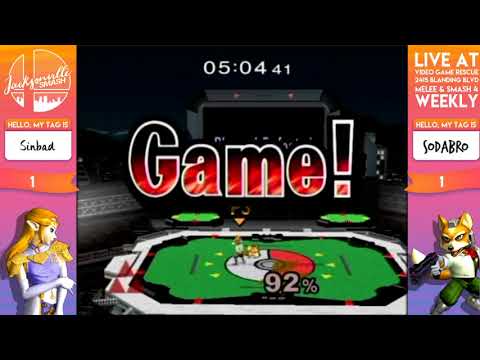 Jax Smash Weekly 1/4 - Sinbad(Sheik) vs. Sodabro(Fox) Winners Semis