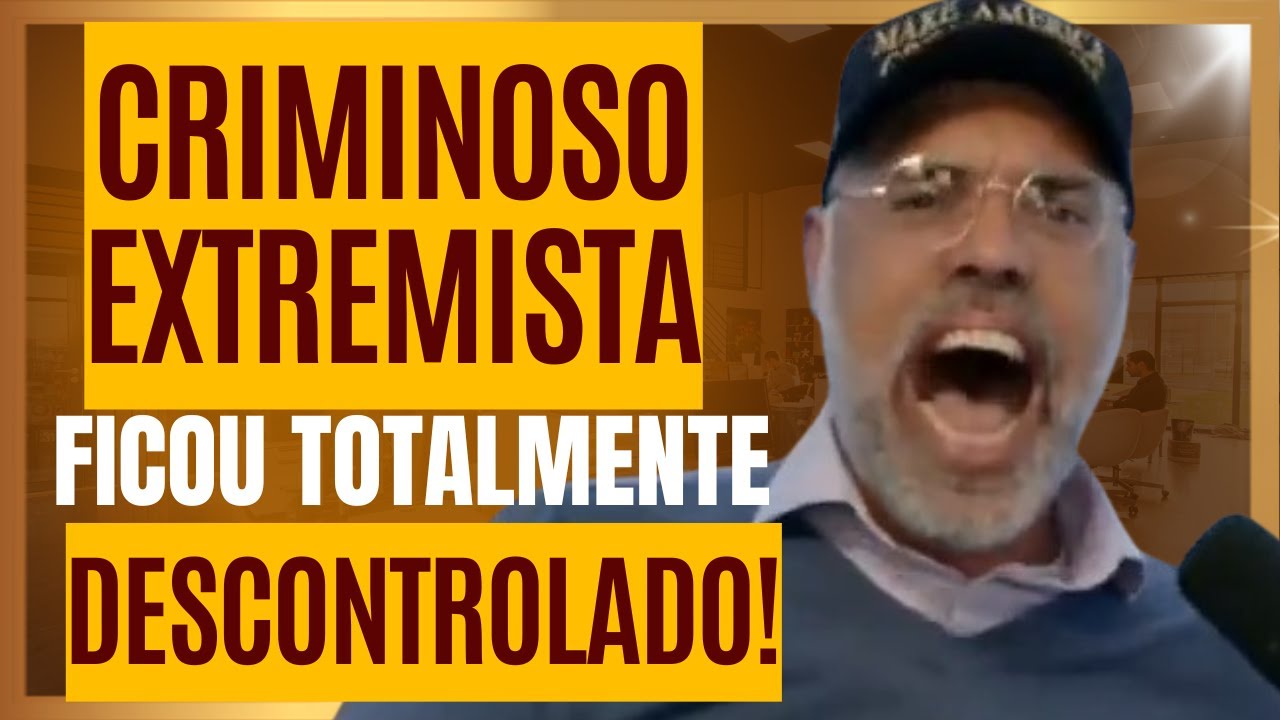 Canal extremista É RETIRADO DO AR DURANTE LIVE! CRIMINOSO FORAGIDO dá CHILIQUE e responde AOS BERROS
