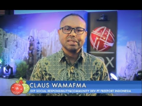 SVP PT FREEPORT INDONESIA CLAUS WAMAFMA MENGUCAPKAN SELAMAT TAHUN BARU 2019