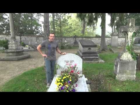 Tomb of Christian Marin in the Ermenonville cemetery