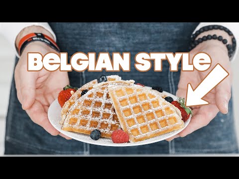 Homemade Belgian Waffles Recipe (Brussels Style)