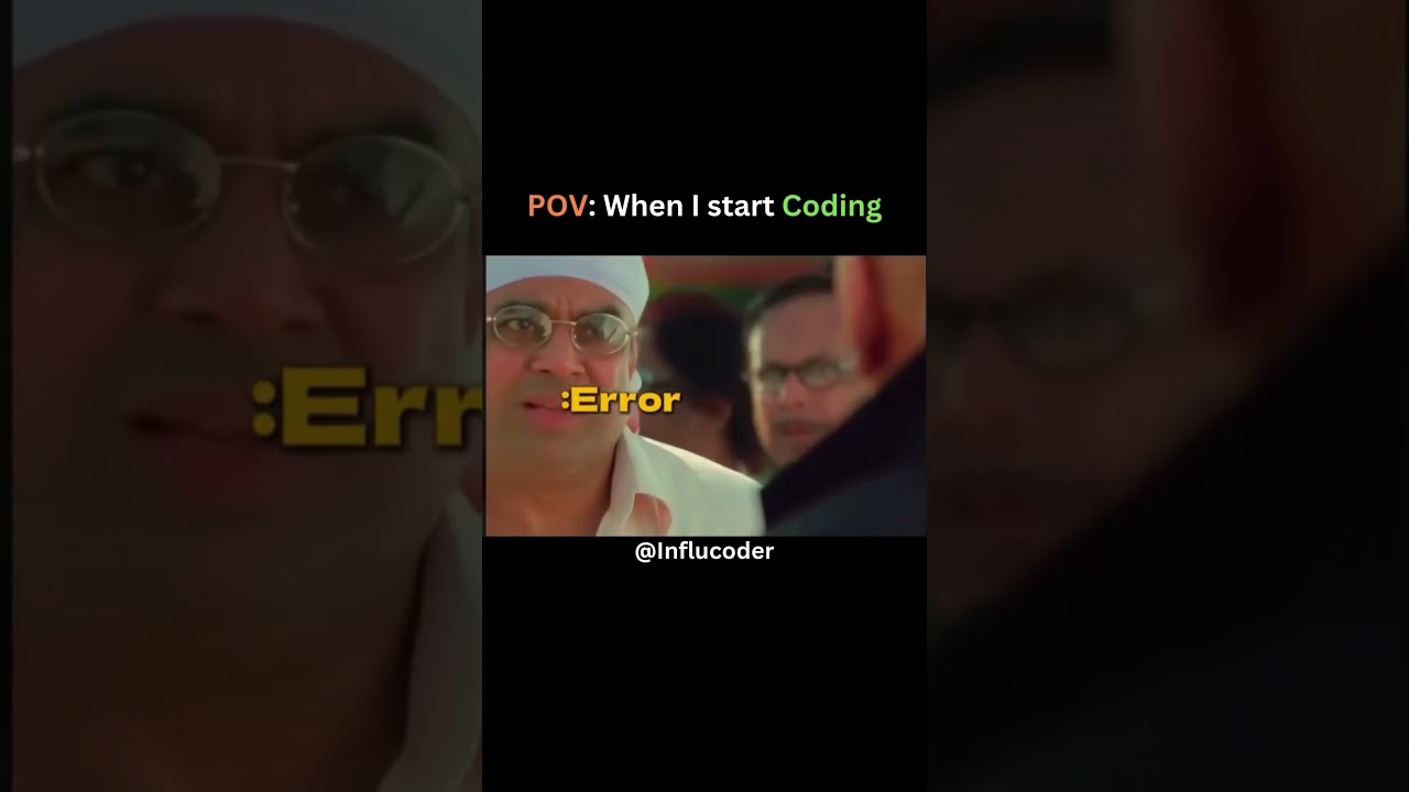 POV: When you start coding and the errors start rolling in😅💻 #codingmemes #shorts #viral #shortvideo