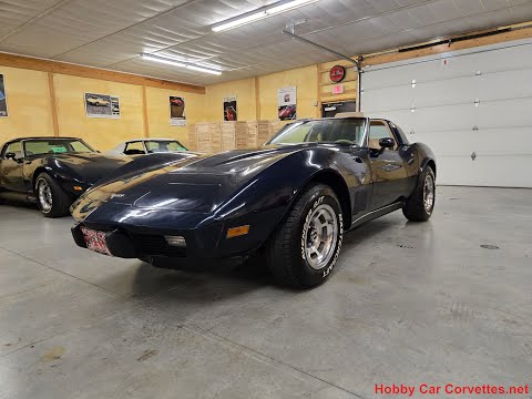 1979 Dark Blue L82 4spd Manual Corvette For Sale - Hobby Car Corvettes
