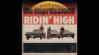 THE IMPRESSIONS - TOO SLOW - LITTLE LP RIDIN&#39; HIGH - ABCS PARAMOUNT 545