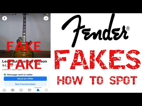 How to spot a Fake Fender Stratocaster Guitar