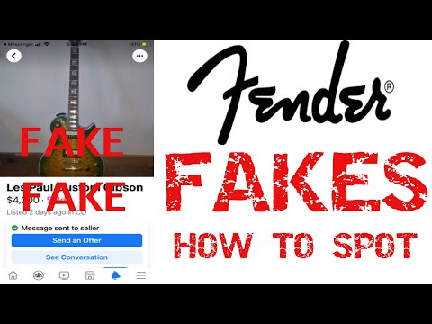 How to spot a Fake Fender Stratocaster Guitar