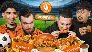 British Footballers try Popeyes for the first time!