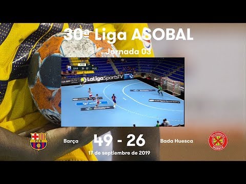 LIGA ASOBAL J03: Barça - Bada Huesca 49-26