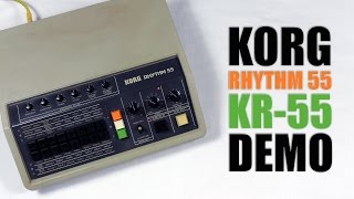 Video thumbnail for Korg Rhythm 55 KR-55 Demo by MGK Tutorial