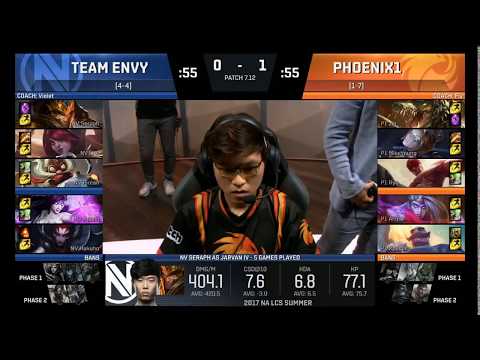 P1 vs NV Highlights | NA LCS Summer 2017 Week 5 - Day 2 | Phoenix1 vs EnvyUs