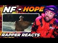 RAPPER REACTS to NF - HOPE (Official Music Video)