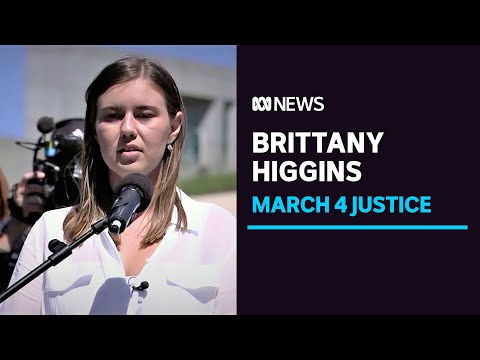 Brittany Higgins tells women's March 4 Justice rally in Canberra 'the system is broken' | ABC News