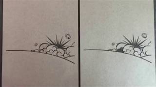 Découpe de motif dans du papier cartonné