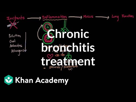 Chronic bronchitis treatment | Respiratory system diseases | NCLEX-RN | Khan Academy
