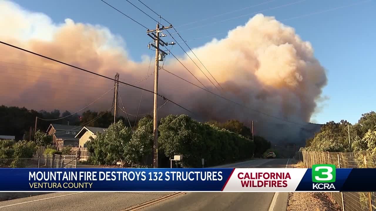 Mountain Fire destroys 132 structures