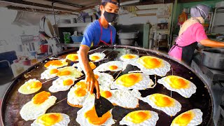 Street Food in Malaysia - The EGG FRY NINJA + HUGE Street Food Tour of Melaka, Malaysia!!!