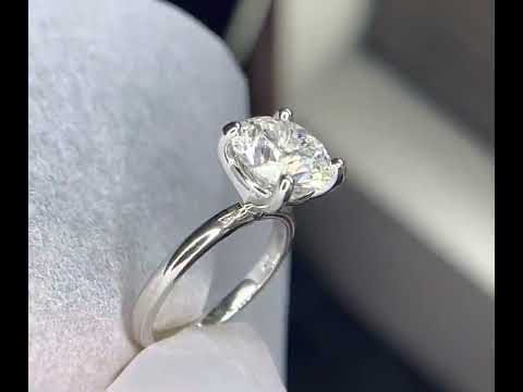 3.35 Carat Lab Grown Diamond Engagement Ring @DiamondExchangeHouston