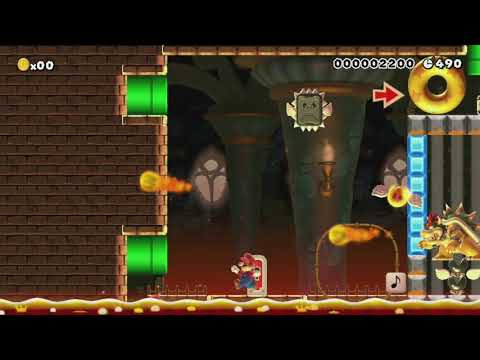 8-8 Boss Suggestions by MyuuTsu - Super Mario Maker - No Commentary 1bl