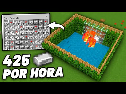 FARM de FERRO INFINITO FÁCIL para Minecraft Bedrock 1.21