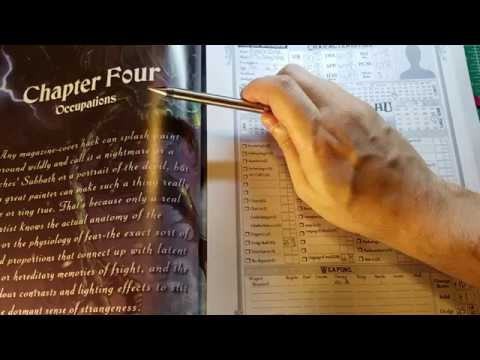 I Make A Call of Cthulhu 7th Edition Character! Part 2 - Occupation and Skills