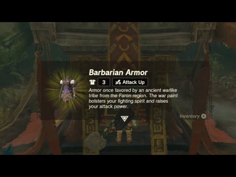 Where To Find Barbarian Armor Chest Piece (Attack Power Up) | Legend of Zelda Tears of the Kingdom