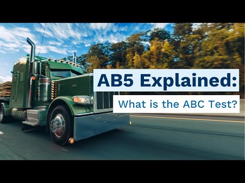 Background on AB5 & the ABC Test