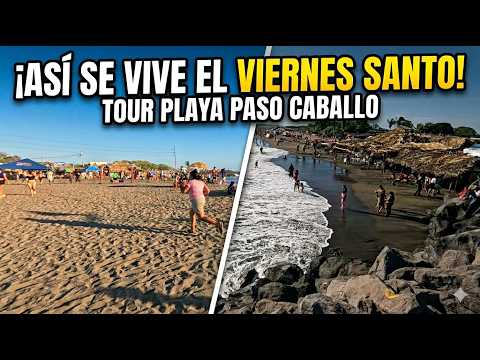 Recorriendo la playa de Paso Caballo, Puerto Corinto - Chinandega 2026